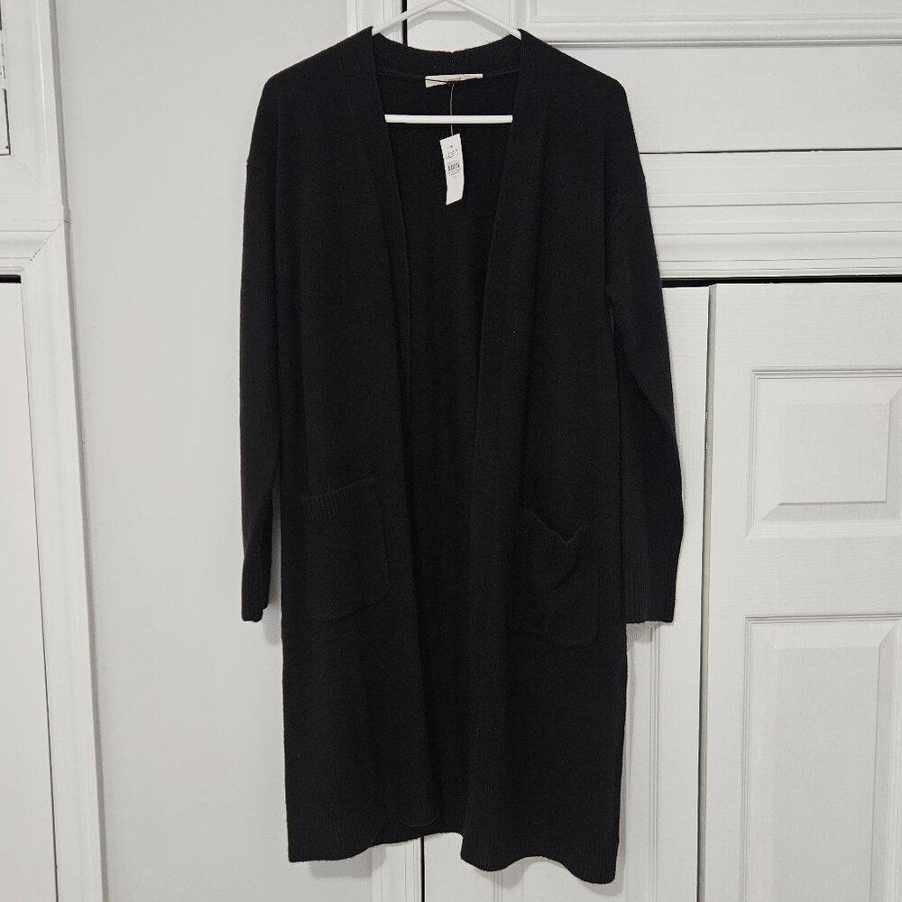NWT | LOFT Black Duster Cardigan size XS